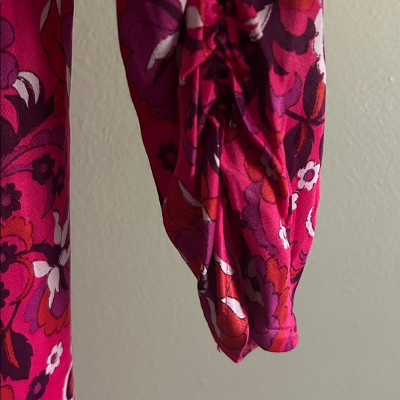 Maeve by Anthropologie Pink and Purple Floral Dress - Picture 3 of 4